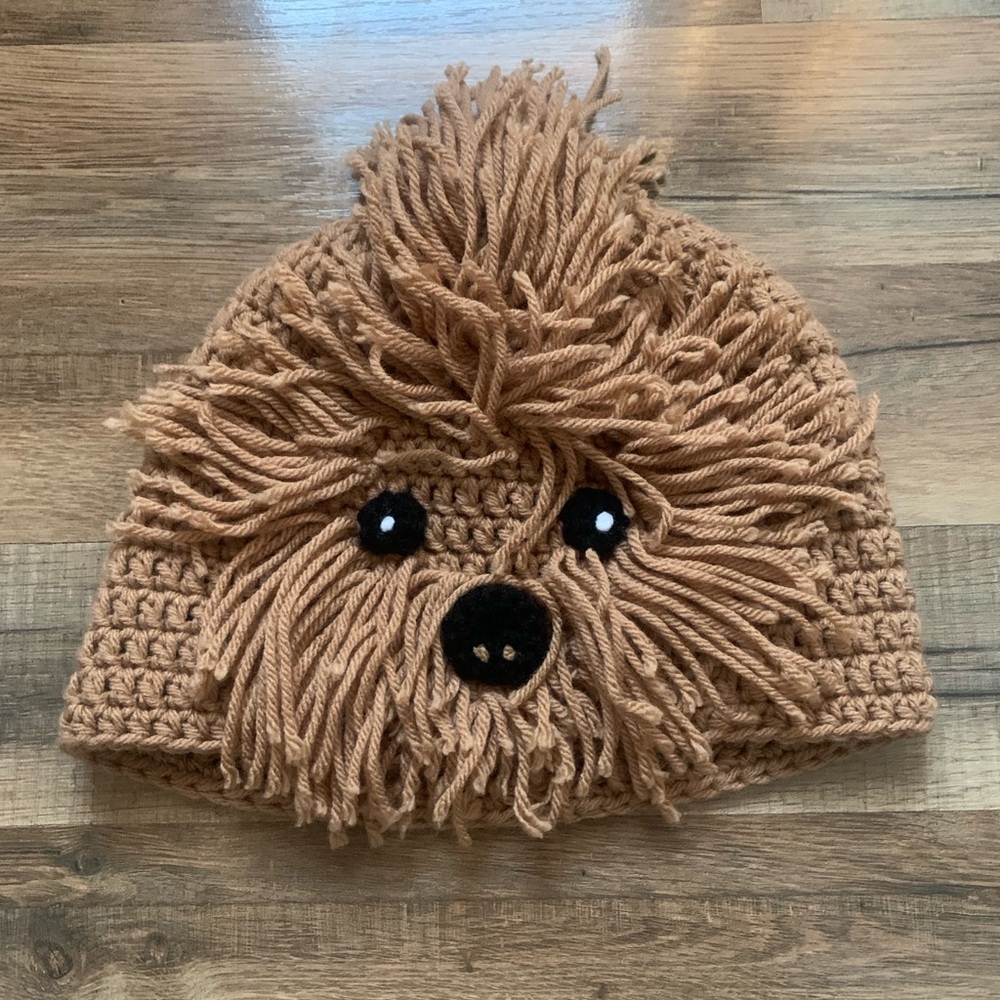Crochet Knit Beanie Doodle